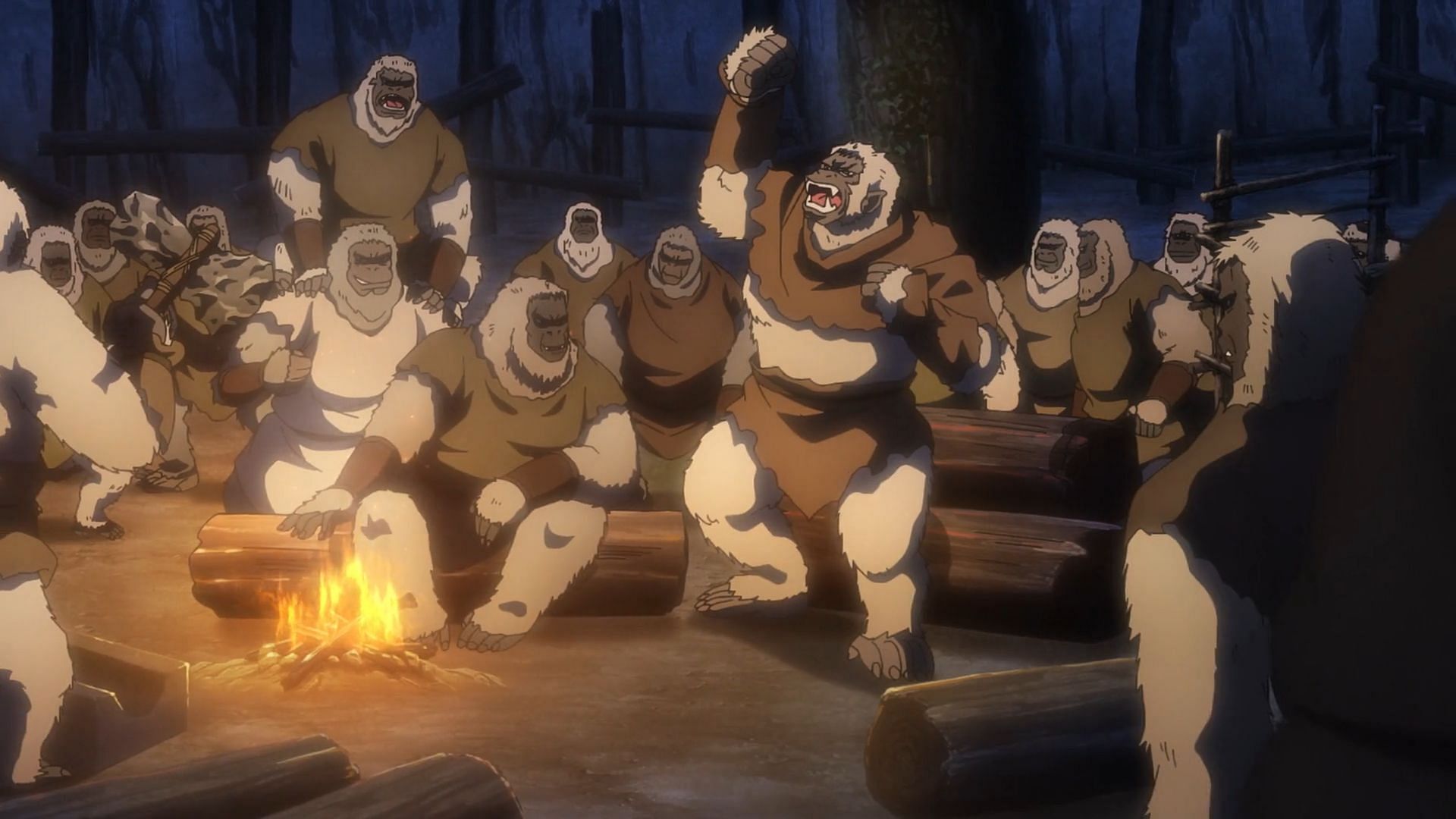 Episode 7 will likely feature a Macaque invasion on the Lag village (Image via Asahi Production)